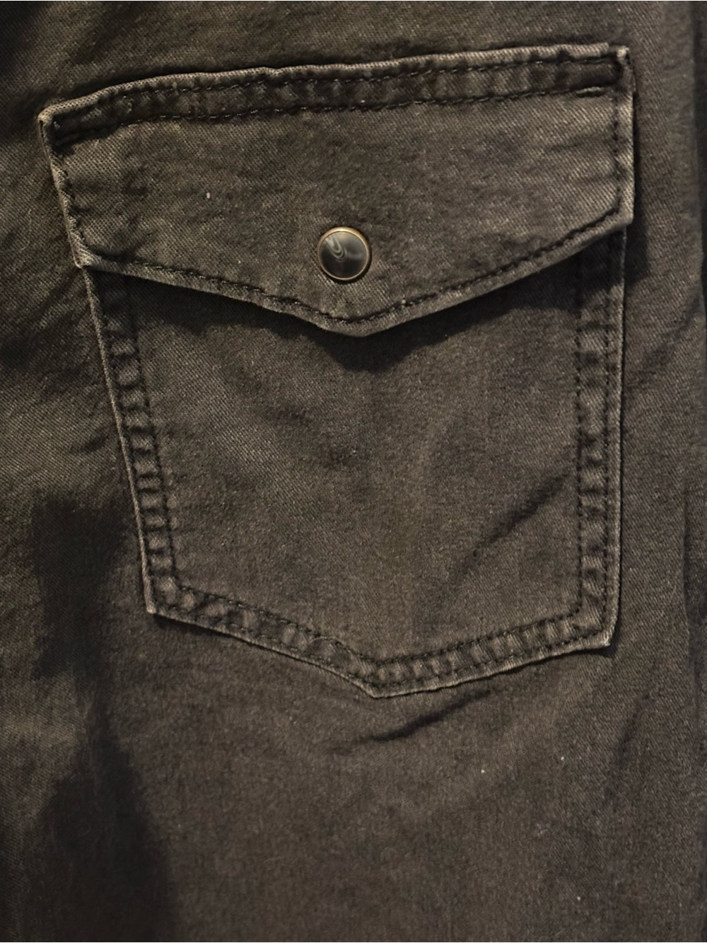 Wrangler Black Western Snap-Front Shirt Jacket - Picture 3 of 6